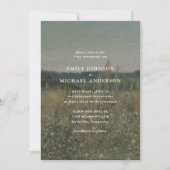 faire-part de mariage d'art de prairie fleur sauva (Devant)