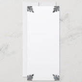 Faire-part de mariage d'art déco (Dos)