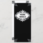 Faire-part de mariage d'art déco (Devant / Derrière)