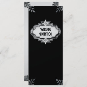 Faire-part de mariage d'art déco
