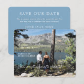 Faire-part de mariage, date à retenir (Devant / Derrière)