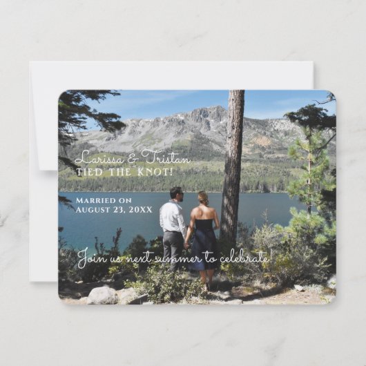 Faire-part de mariage, date à retenir (Devant)