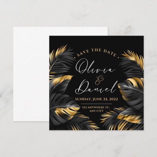 faire-part de mariage Dates à réserver (Devant / Derrière)