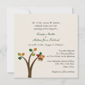 Faire-part de mariage d'automne (Devant)