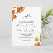 Faire-part de mariage d'automne (Debout devant)