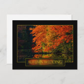 Faire-part de mariage d'automne (Devant / Derrière)