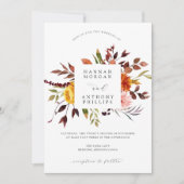 Faire-part de mariage d'automne (Devant)