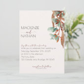 Faire-part de mariage d'automne (Debout devant)