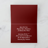 Faire-part de mariage d'automne (Intérieur)