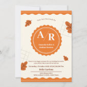 Faire-part de mariage d'automne (Devant)