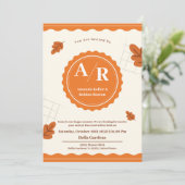 Faire-part de mariage d'automne (Debout devant)