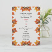 Faire-part de mariage d'automne (Debout devant)