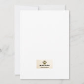 Faire-part de mariage d'automne (Dos)