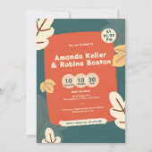 Faire-part de mariage d'automne (Devant)