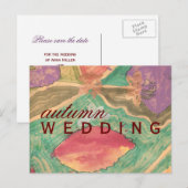 Faire-part de mariage d'automne (Devant / Derrière)
