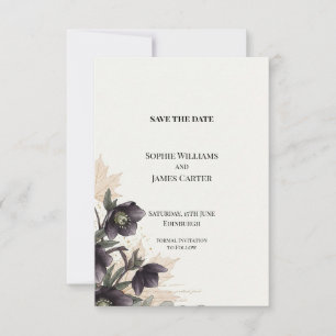 Faire-part de mariage d'automne à l'Hellebore pour