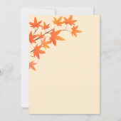 Faire-part de mariage d'automne | Arche d'automne (Dos)