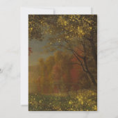 Faire-part de mariage d'automne enchanté | Lumière (Dos)