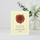 Faire-part de mariage d'automne - Fleur d'automne (Debout devant)