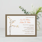 Faire-part de mariage d'automne ou d'automne (Debout devant)