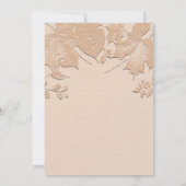 Faire-part de mariage d'automne rustique Feuille b (Dos)