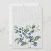 Faire-part de mariage de baies d'été (Dos)