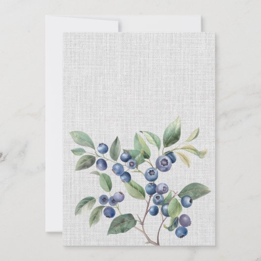 Faire-part de mariage de baies d'été (Dos)