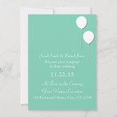 Faire-part de mariage de ballon (Dos)