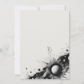 Faire-part de mariage de bande céleste (Dos)