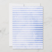 Faire-part de mariage de bande d'aquarelle florale (Dos)