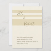 Faire-part de mariage de bandes (Devant)