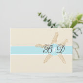 Faire-part de mariage de Beach Starfish (Debout devant)