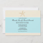 Faire-part de mariage de Beach Starfish (Dos)