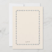 Faire-part de mariage de beauté baroque (Dos)