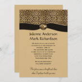 Faire-part de mariage de bijoux en ruban FAUX Empr (Devant / Derrière)