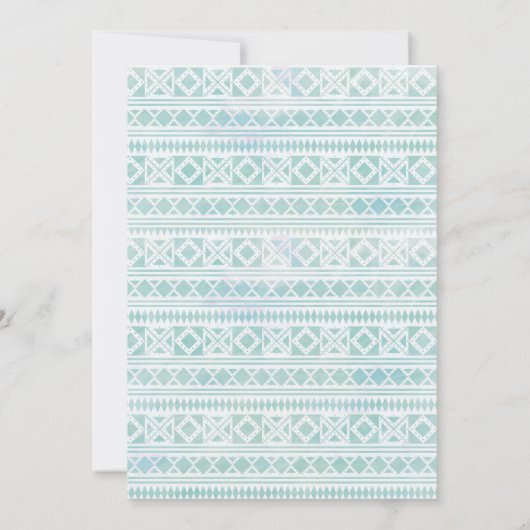 Faire-part de mariage de Blue Boho Dreamcatcher (Dos)