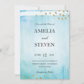 Faire-part de mariage de bord de mer (Devant)