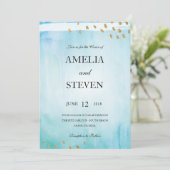 Faire-part de mariage de bord de mer (Debout devant)