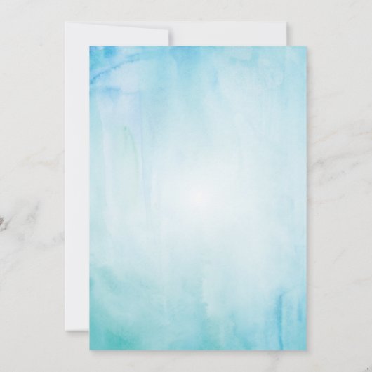 Faire-part de mariage de bord de mer (Dos)