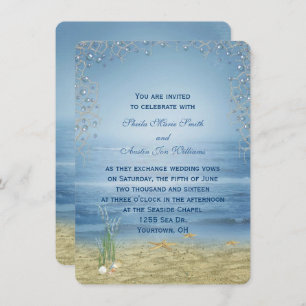 Faire-part de mariage de bord de mer