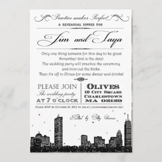 faire-part de mariage de Boston