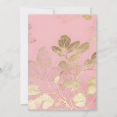 Faire-part de mariage de botanique Abstraite rose (Dos)