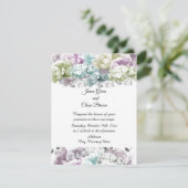 Faire-part de mariage de bouquet Pastel mixte (Debout devant)