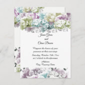 Faire-part de mariage de bouquet Pastel mixte (Devant / Derrière)