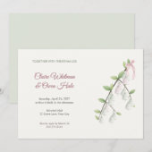 Faire-part de mariage de branche de Silverbell (Devant / Derrière)