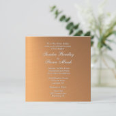 Faire-part de mariage de brillance cuivre (Debout devant)