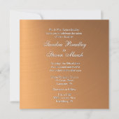 Faire-part de mariage de brillance cuivre (Devant)