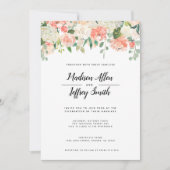 Faire-part de mariage de broches et de fleurs (Devant)