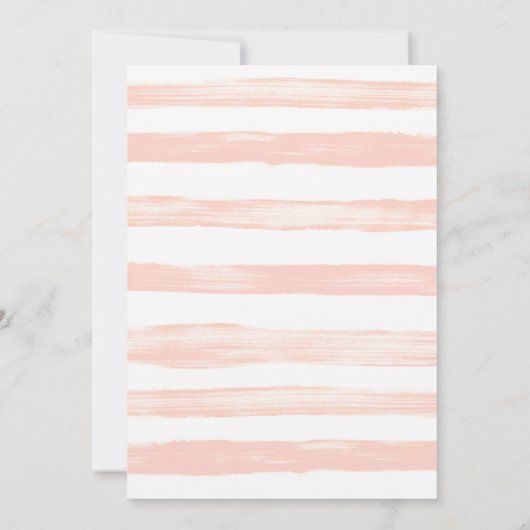 Faire-part de mariage de broches et de fleurs (Dos)