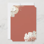 Faire-part de mariage de cadre de feuillage de la (Dos)